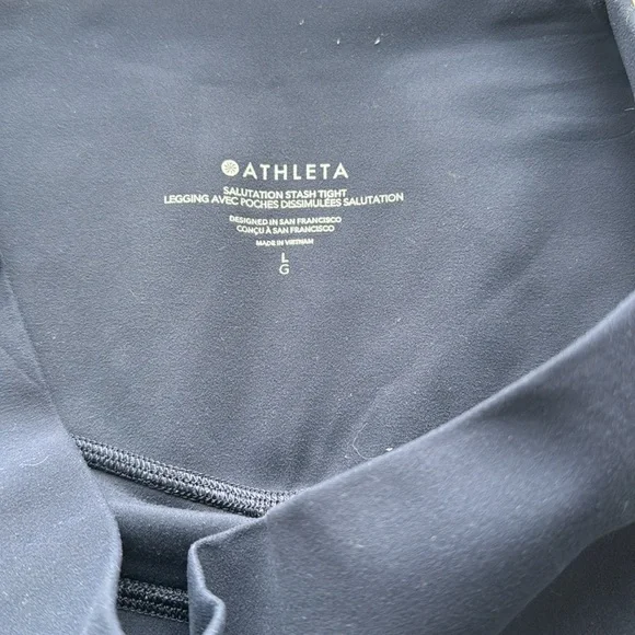 Athleta Salutation Stash Leggings, Navy - Women’s Size L - Picture 14 of 15